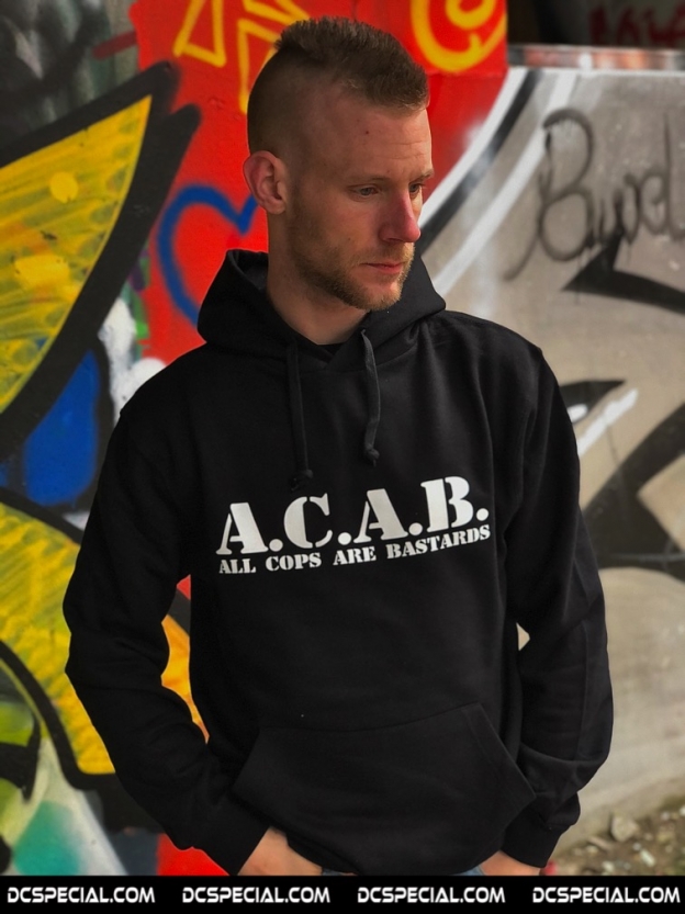 Acab Hooded Sweater Basic Black Dc S Special Hardcore