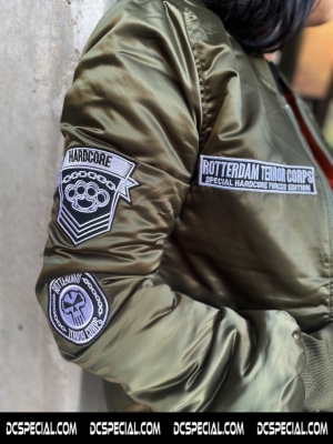 Rotterdam Terror Corps Dames Bomber Jas 'RTC Camo Green'