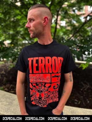 SRB T-shirt 'Eat Sleep Terror Repeat Neon Orange'