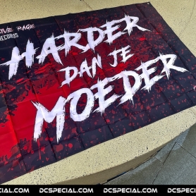 Offensive Rage Flag 'Harder Dan Je Moeder'
