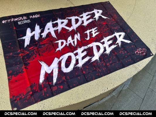 Offensive Rage Flag 'Harder Dan Je Moeder'