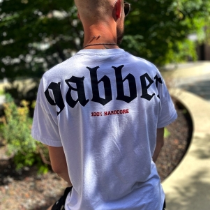 100% Hardcore T-shirt 'Gabber Big White'
