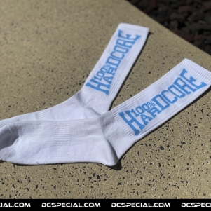 100% Hardcore Socks 'White/Blue'