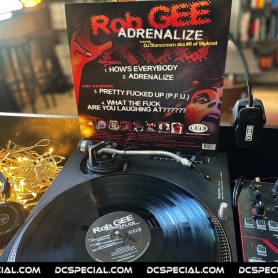 Rob Gee Vinyl 'Rob Gee Feat. DJ Starscream (aka #0 of Slipknot) – Adrenalize'