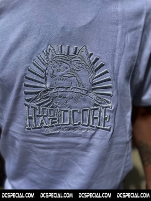 100% Hardcore T-shirt 'Dog-1 White On White'