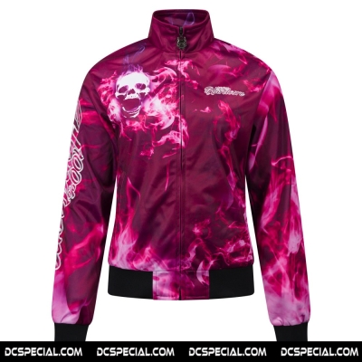 100% Hardcore Veste De Survêtement Pour Femmes 'Smoked Skull'