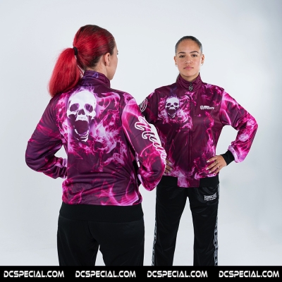 100% Hardcore Veste De Survêtement Pour Femmes 'Smoked Skull'