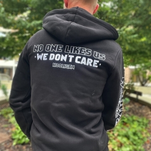 Hooligan Hooded Sweater 'We Don't Care'