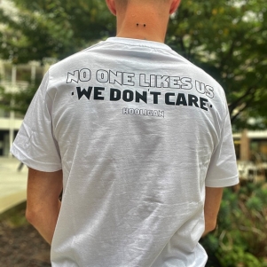 Hooligan T-shirt 'We Don't Care White'