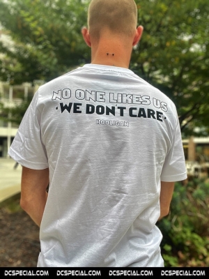 Hooligan T-shirt 'We Don't Care White'