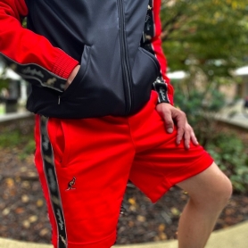 Australian Training Short 'Bright Red/Black Double Zipped 3.0'