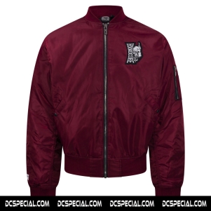 100% Hardcore Bomber Veste 'Vertical Bordeaux'