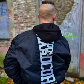 100% Hardcore Bomber Jacket 'Vertical Black'