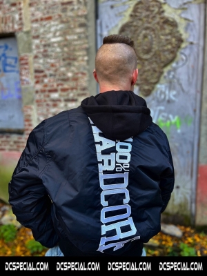 100% Hardcore Bomber Jacket 'Vertical Black'