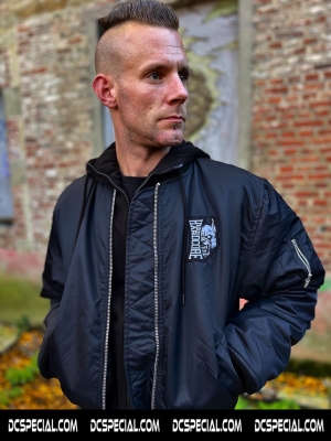 100% Hardcore Bomber Jacket 'Vertical Black'