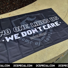 Hooligan Flag 'We Don't Care'