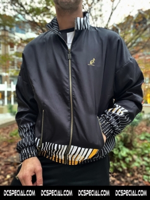 Australian Training Jacket 'Storia Striped Black'