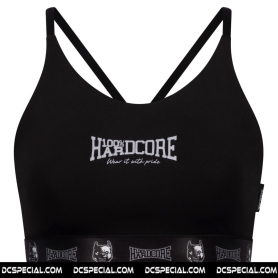 100% Hardcore Dames Sport Top 'Taping Black'