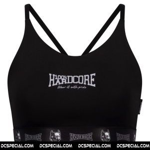 100% Hardcore Ladies Sport Top 'Taping Black'