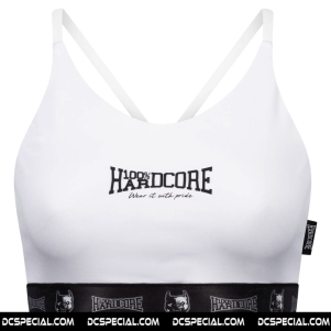 100% Hardcore Ladies Sport Top 'Taping White'