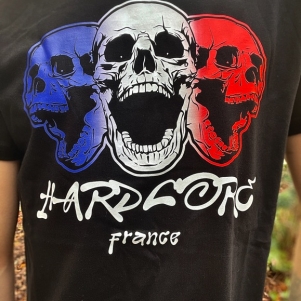 Hakken Hardcore T-shirt 'Hardcore France Triple Skull'