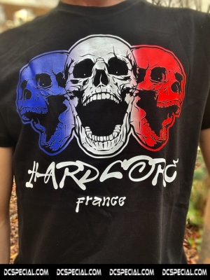 Hakken Hardcore T-shirt 'Hardcore France Triple Skull'