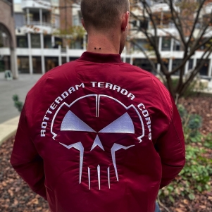 Rotterdam Terror Corps Bomber Jacket 'Original 1999 Burgundy'