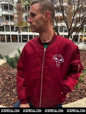 Rotterdam Terror Corps Bomber Jacket 'Original 1999 Burgundy'