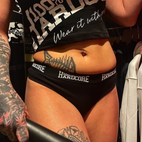 100% Hardcore Dames Top 'Tilted Essential Black/White'