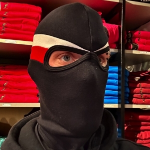 PGwear Balaclava 'Red/White Stripe'