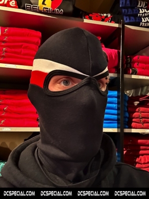 PGwear Balaclava 'Red/White Stripe'